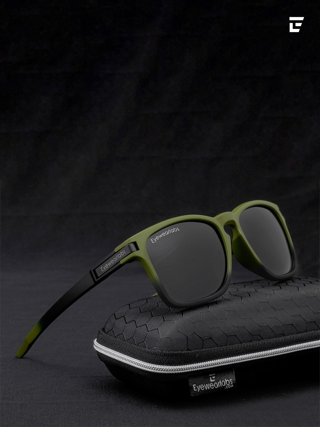 

Eyewearlabs Wayfarer Lens with Polarised and UV Protected Sunglasses SC1EL1144, Black