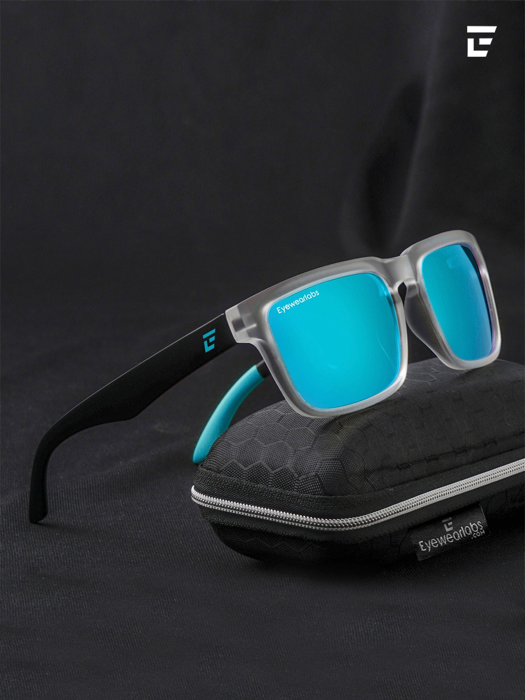 

Eyewearlabs Oversized Lens with Polarised and UV Protected Sunglasses SC3EL1133, Blue