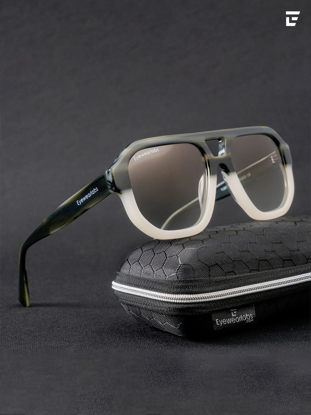 

Eyewearlabs Wayfarer Lens with Polarised and UV Protected Sunglasses CAudreyWHSC1EL1176, White