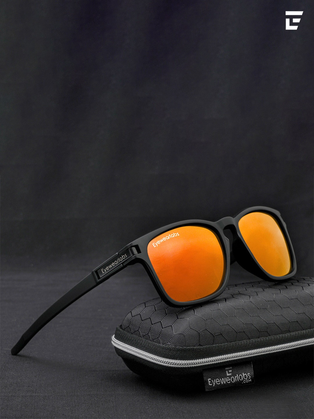 

Eyewearlabs Oversized Lens with Polarised and UV Protected Sunglasses SC3EL1141, Orange