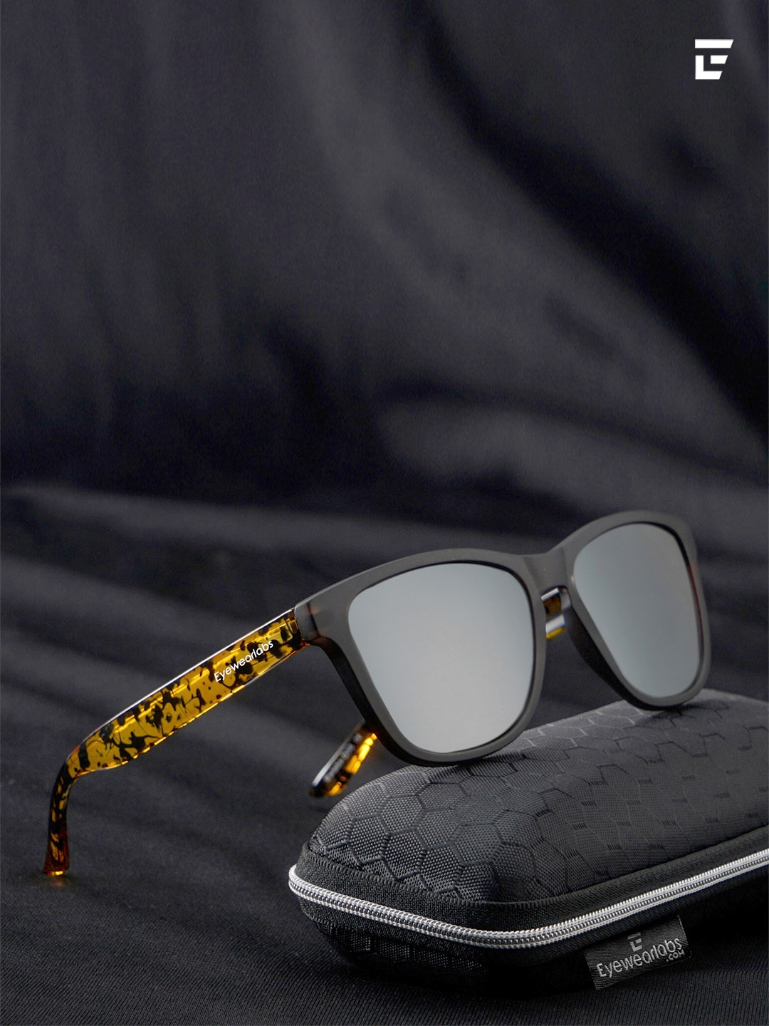 

Eyewearlabs Cateye Sunglasses with Polarised and UV Protected Lens, Silver