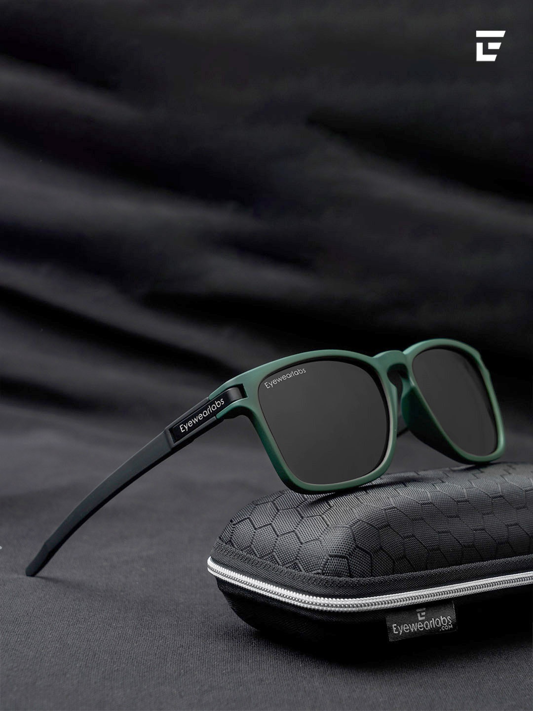 

Eyewearlabs Lens with Polarised and UV Protected Sunglasses SC2EL1131, Black
