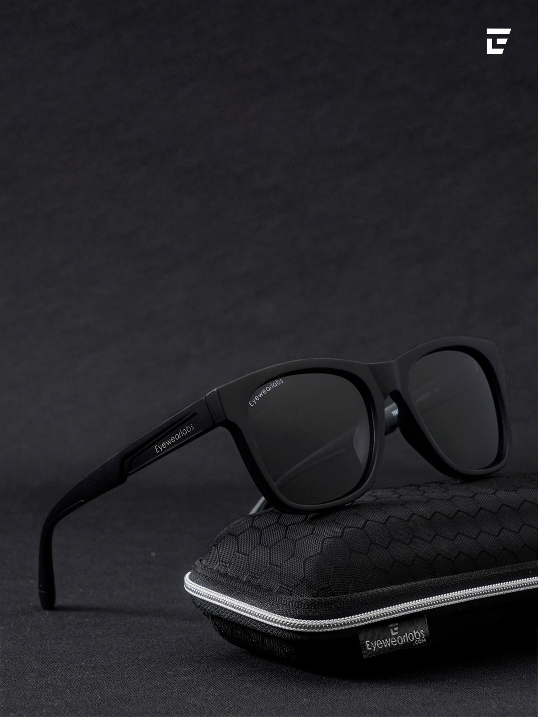 

Eyewearlabs Lens with Polarised and UV Protected Sunglasses SC1EL1153, Black