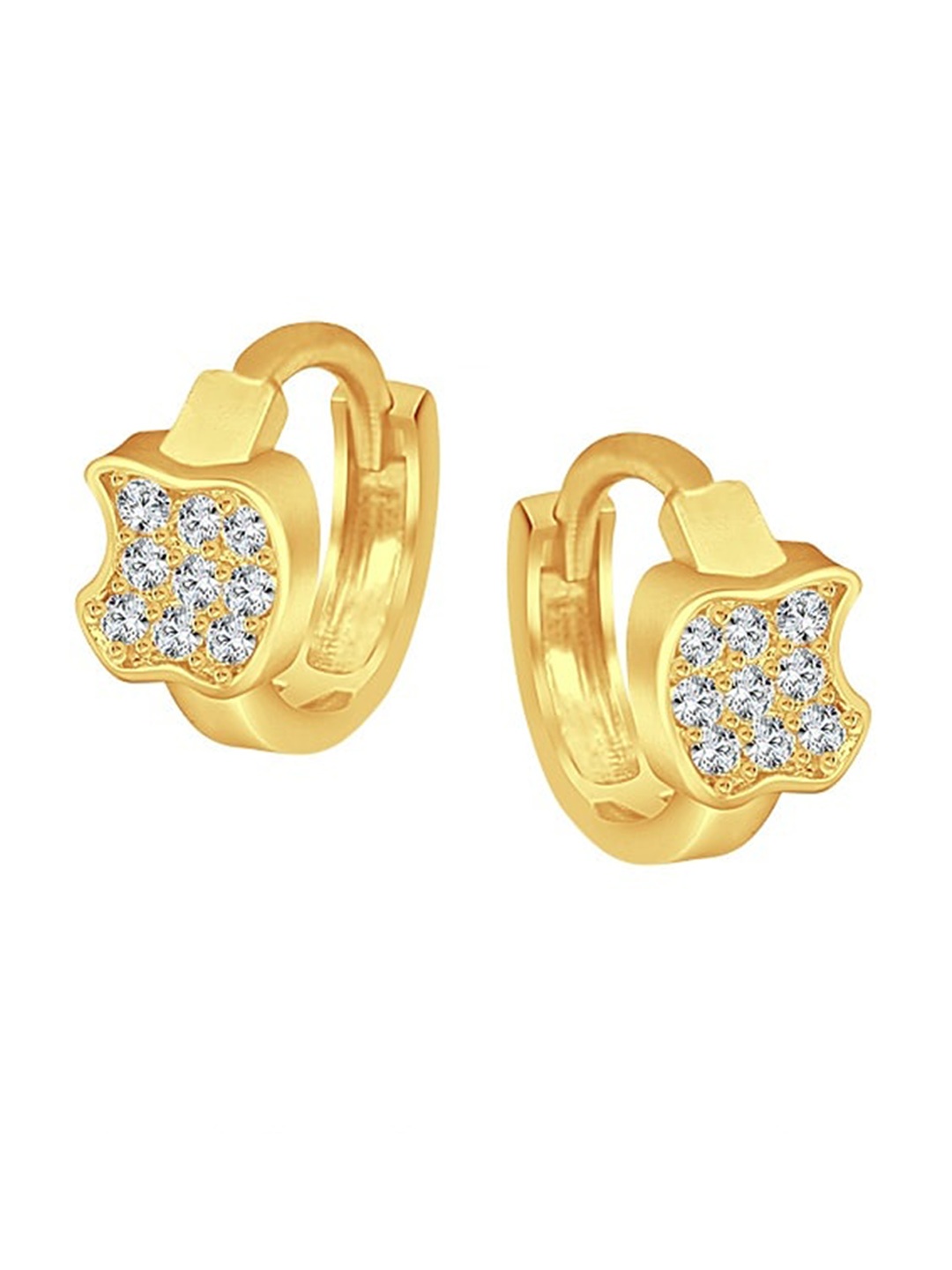 

Vighnaharta Gold-Plated Floral Studs Earrings