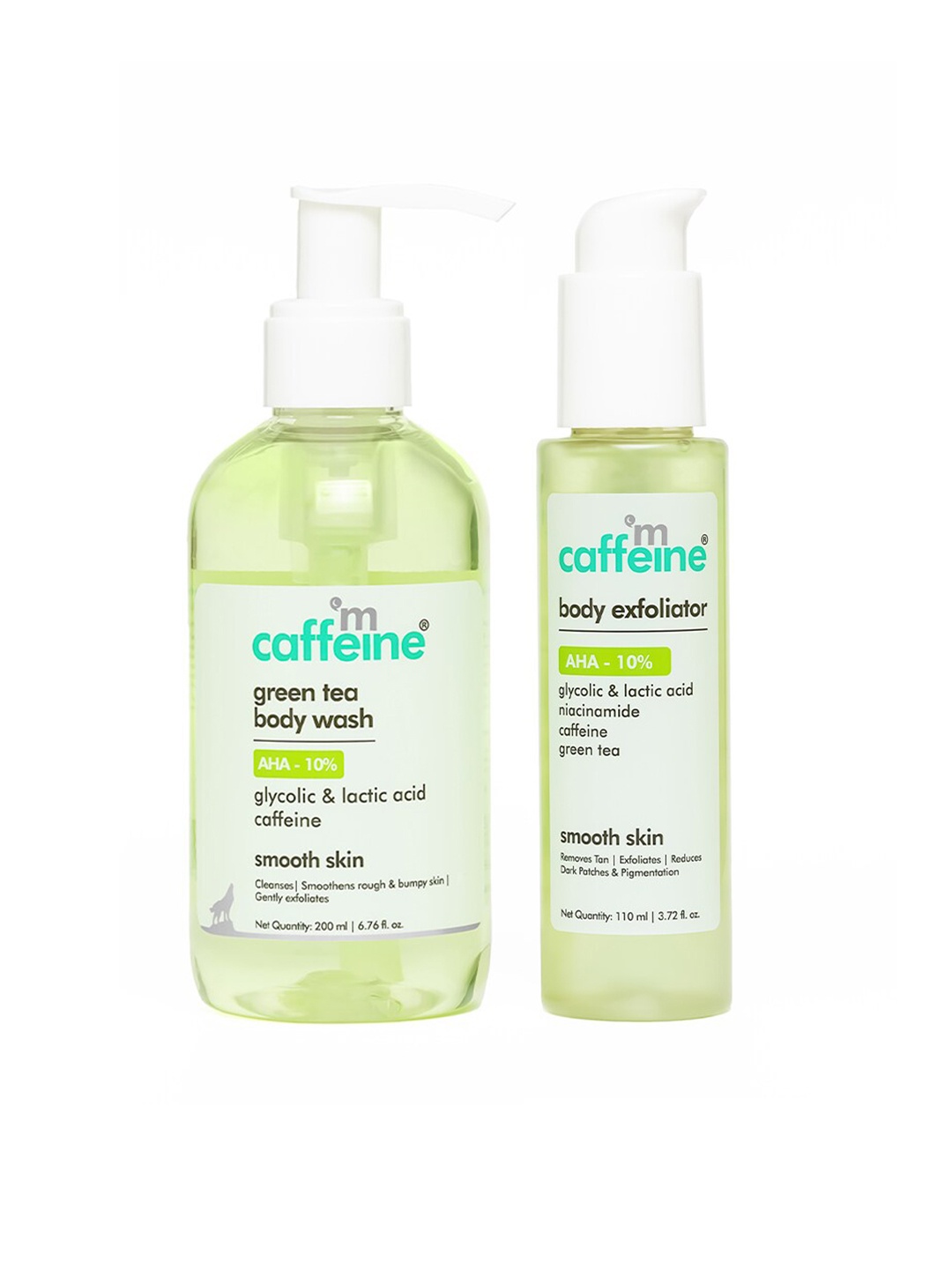 

MCaffeine Body Smoothening & Depigmenting AHA Routine Bath & Body Gift Set, Beige