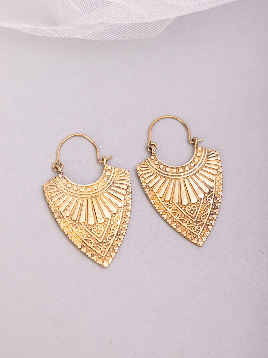 

Studio One Love Gold-Plated Contemporary Hoop Earrings