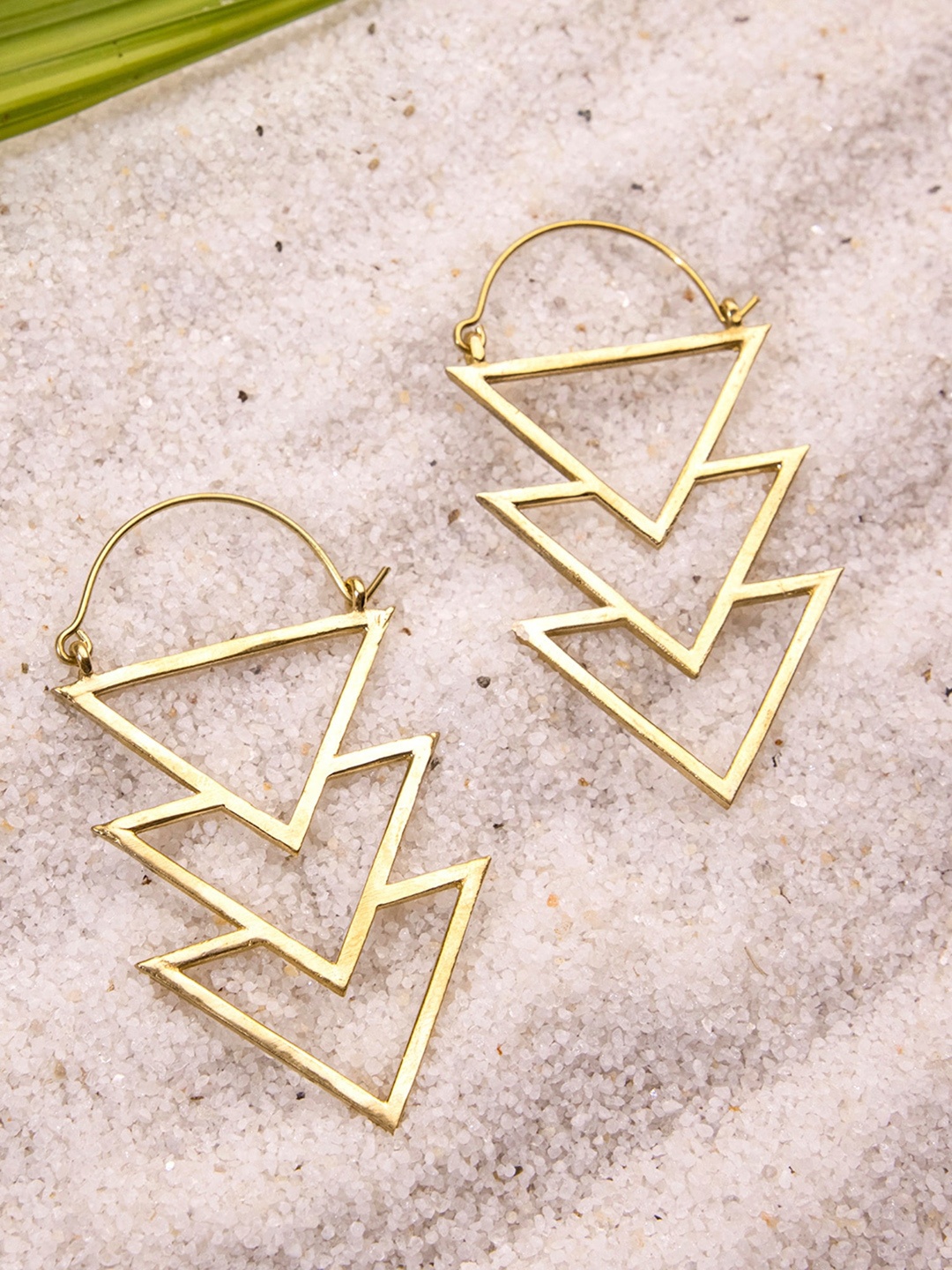 

Studio One Love Geometric Drop Earrings, Gold
