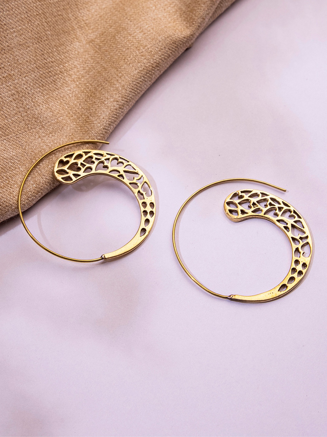 

Studio One Love Circular Hoop Earrings, Gold