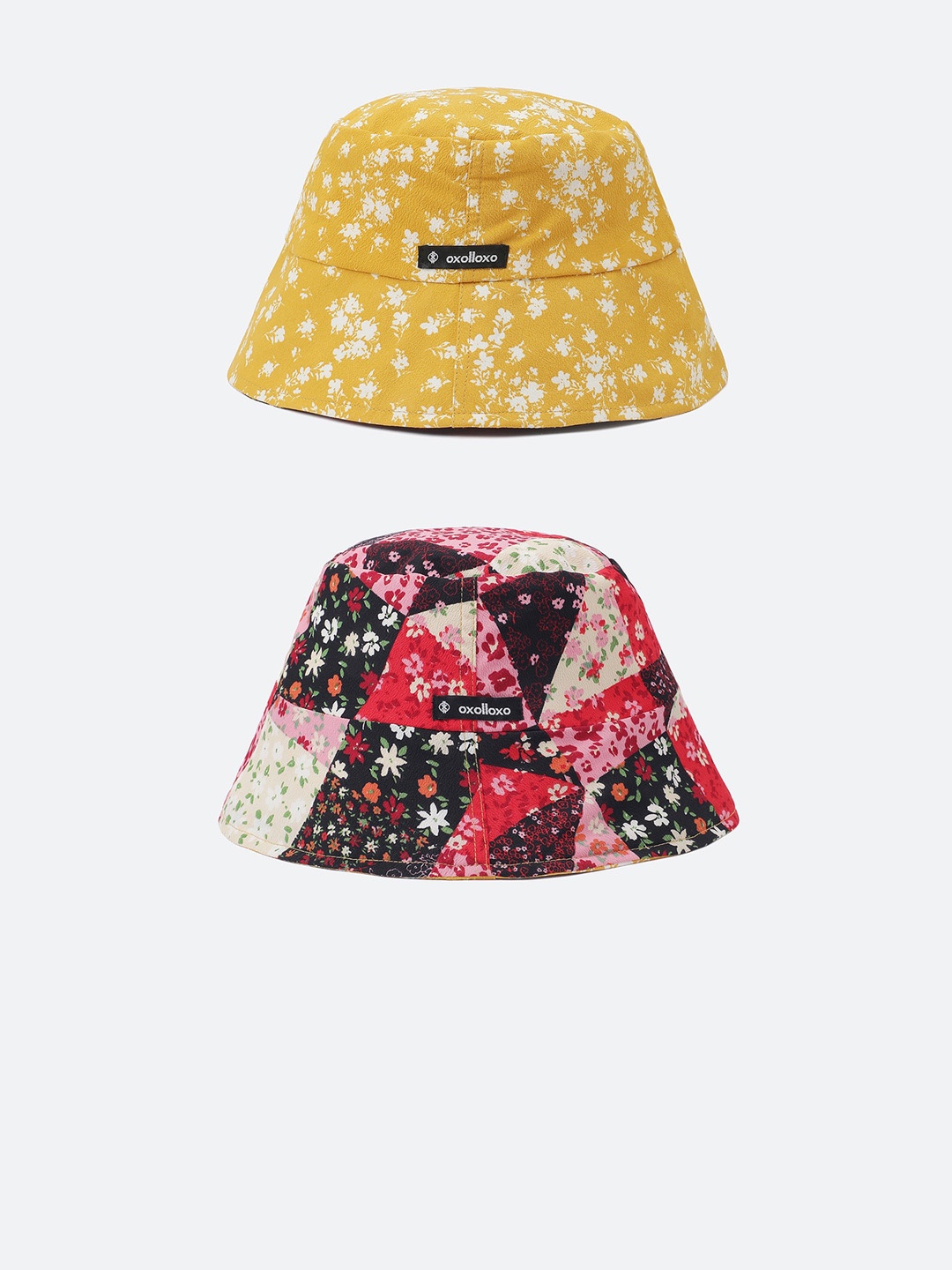 

Oxolloxo Stared Printed Reversible Bucket Hat, Yellow