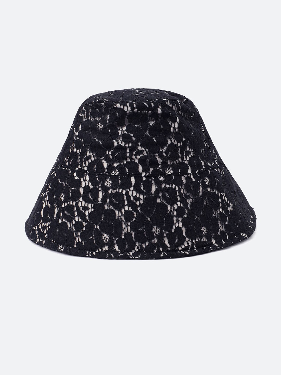 Oxolloxo Lace Design Bucket Hat, Black