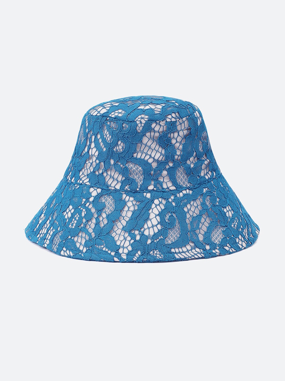

Oxolloxo Lace Design Bucket Hat, Blue