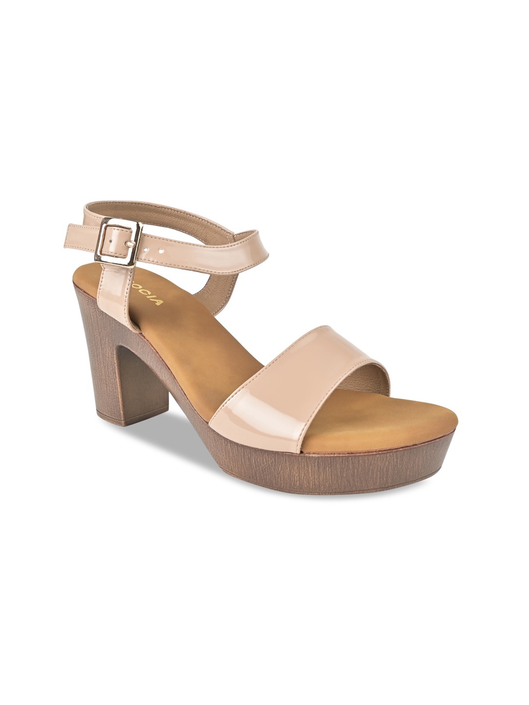 

Rocia Open Toe Platform Heels, Nude