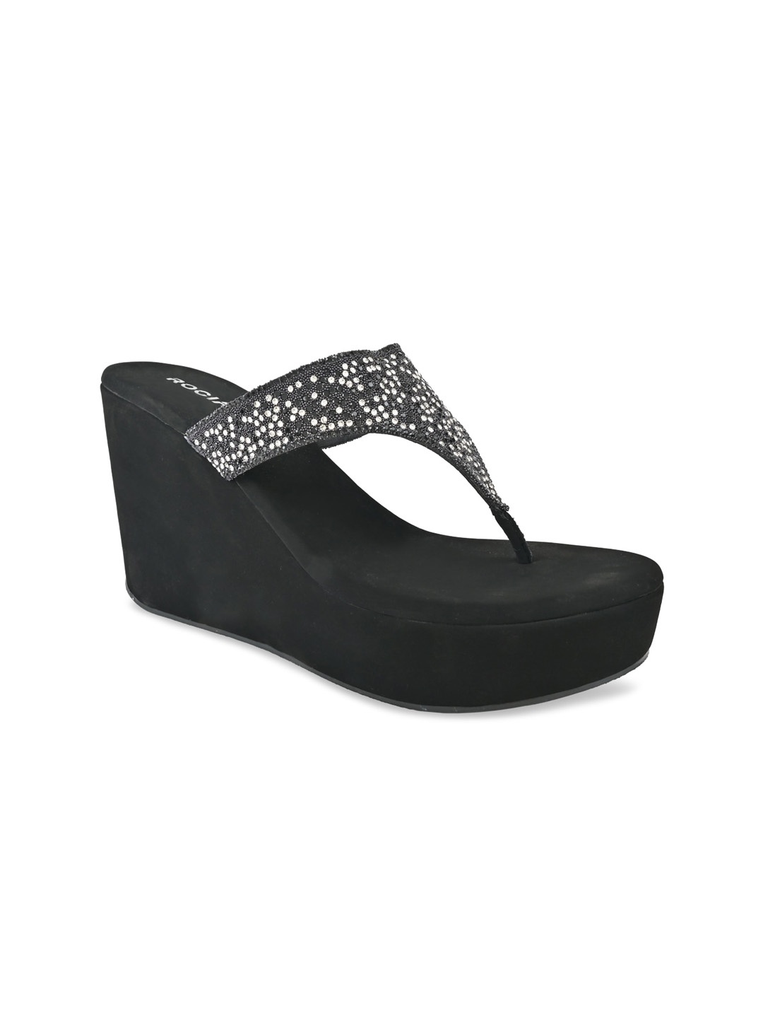 

Rocia Embellished Wedge Heels, Black