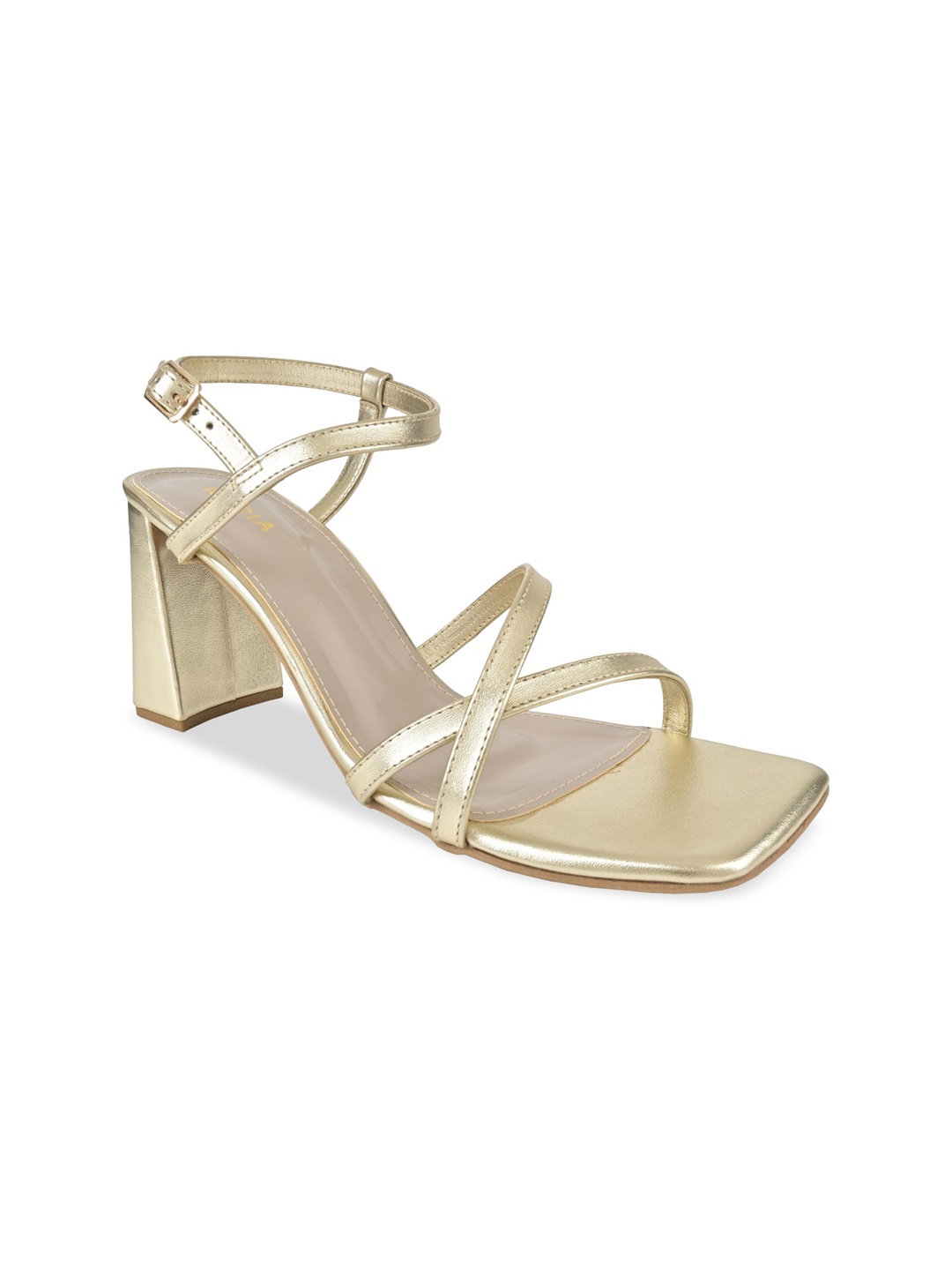 

Rocia Strappy Block Heels, Gold