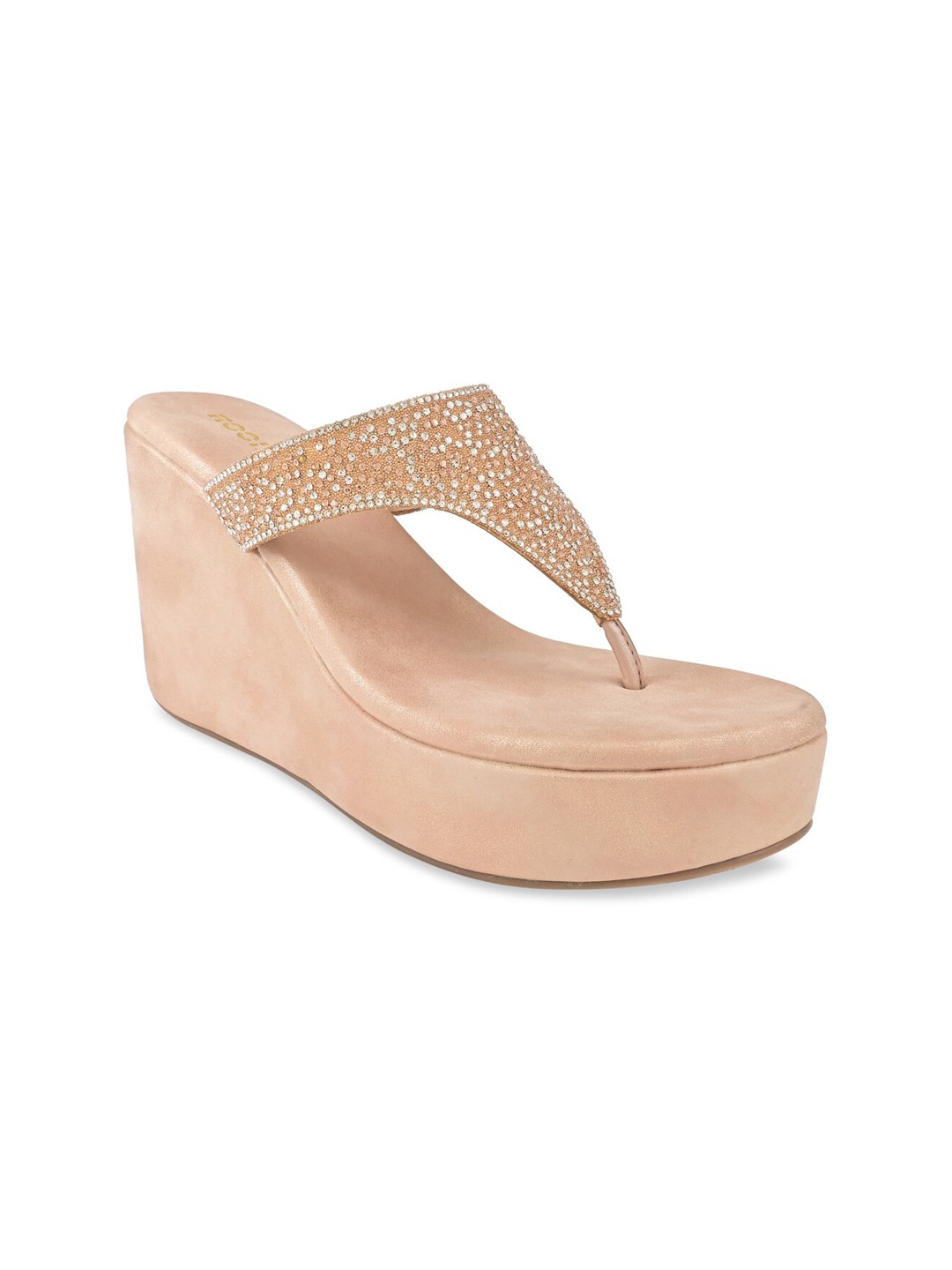 

Rocia Embellished Wedge Heels, Rose gold