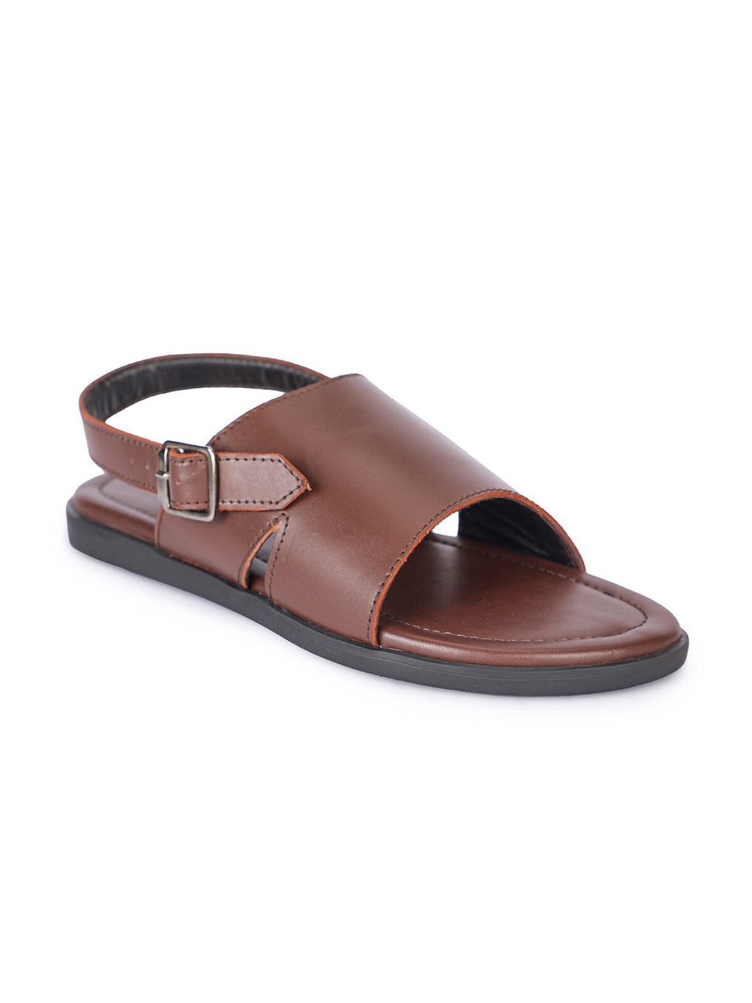

BEAVER Men Leather Comfort Sandals, Brown