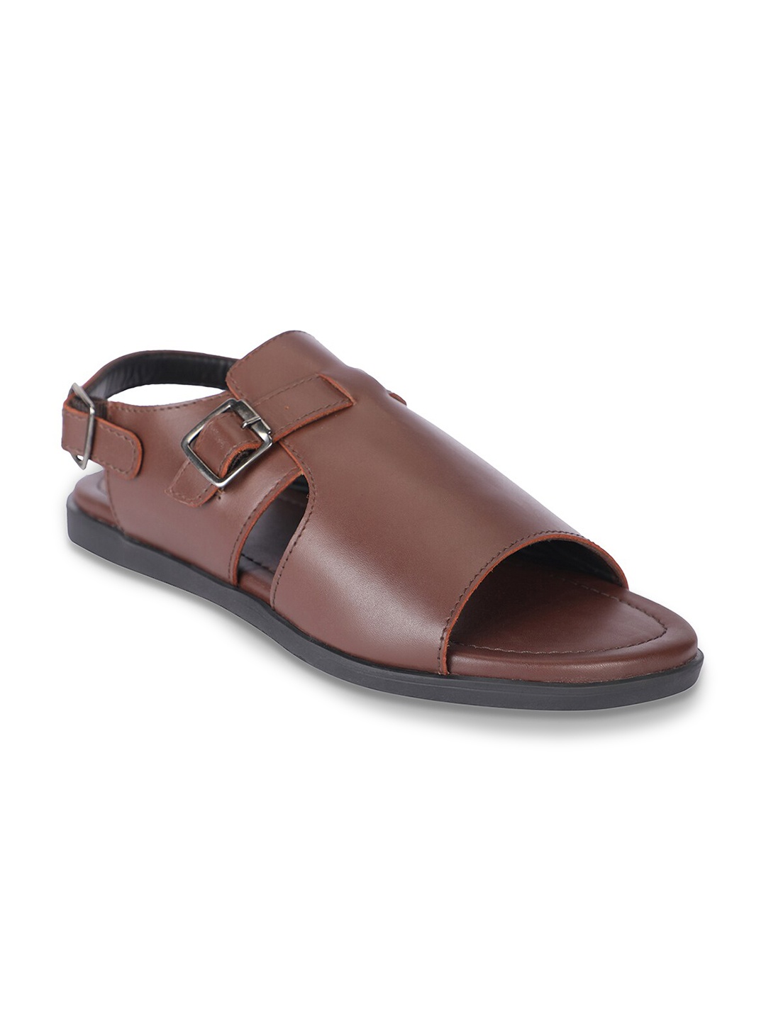 

BEAVER Men Leather Comfort Sandals, Brown