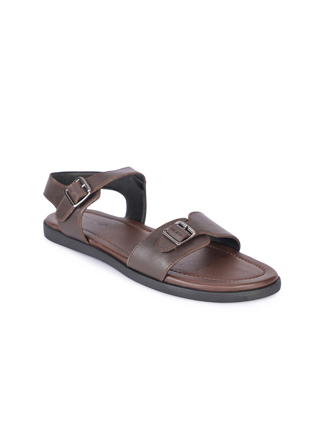 

BEAVER Men Leather Comfort Sandals, Brown