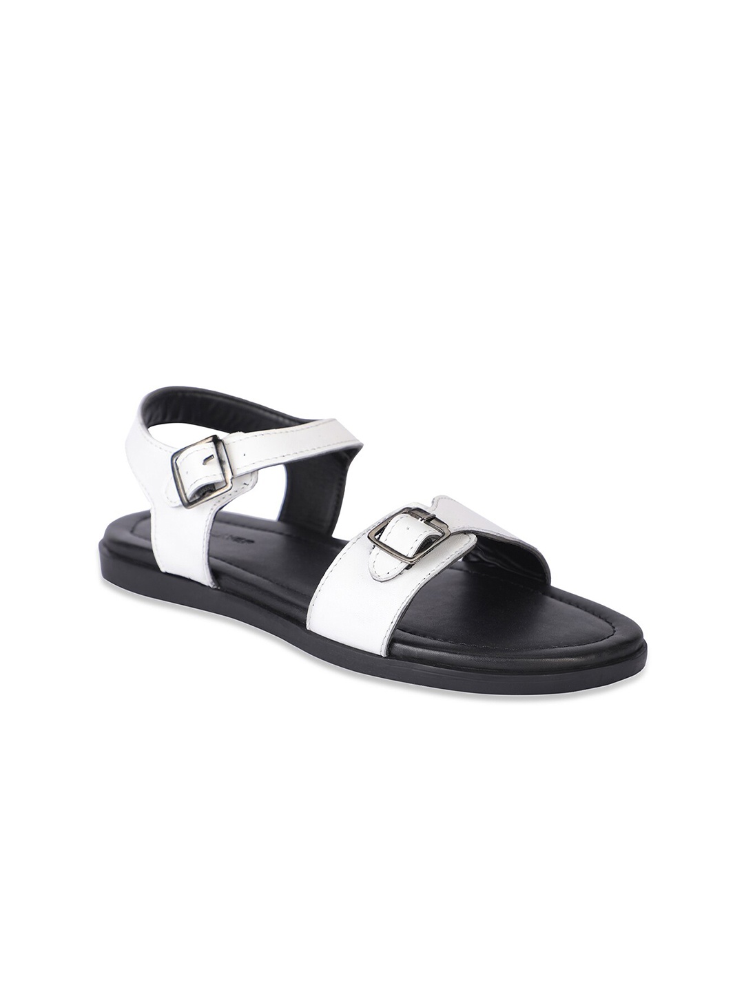 

BEAVER Men Leather Comfort Sandals, White