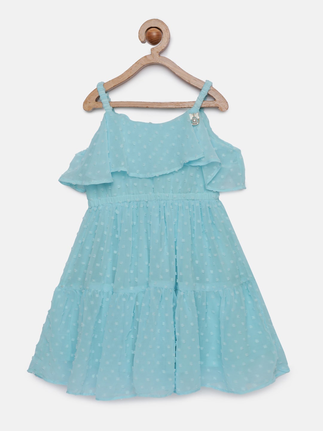 

Tiny Girl Girls Print Fit & Flare Midi Dress, Blue