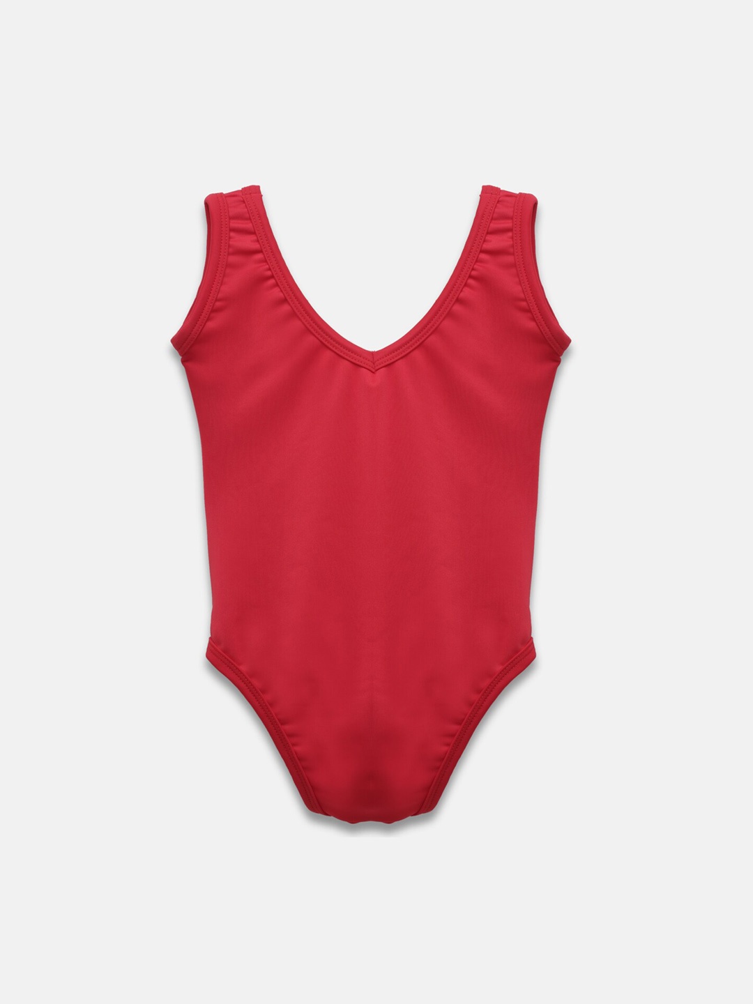 

CUKOO Girls Sleeveless Comfort Fit Bodysuit, Red