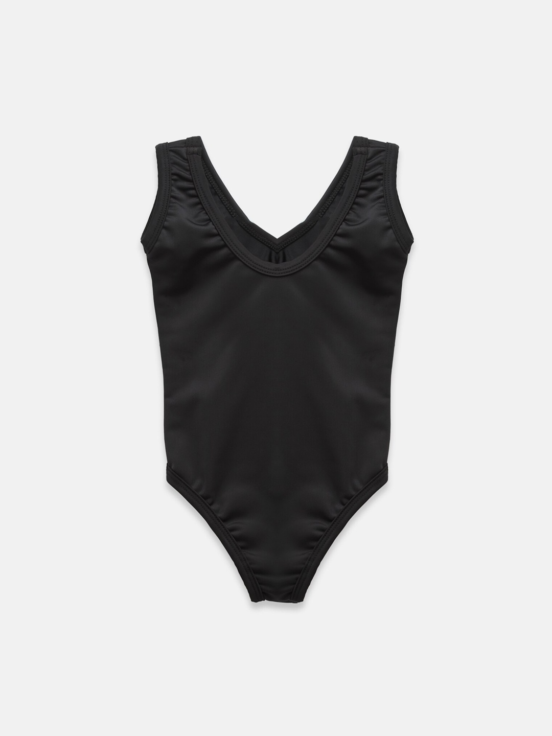 

CUKOO Girls Sleeveless Comfort Fit Bodysuit, Black