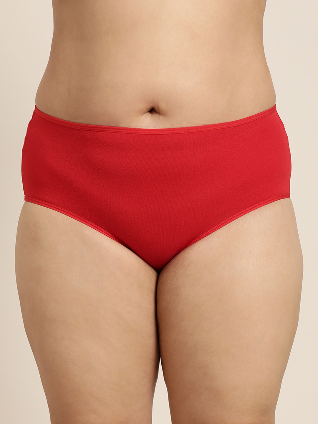 

Sztori Plus Size High-Rise Hipster Brief, Red