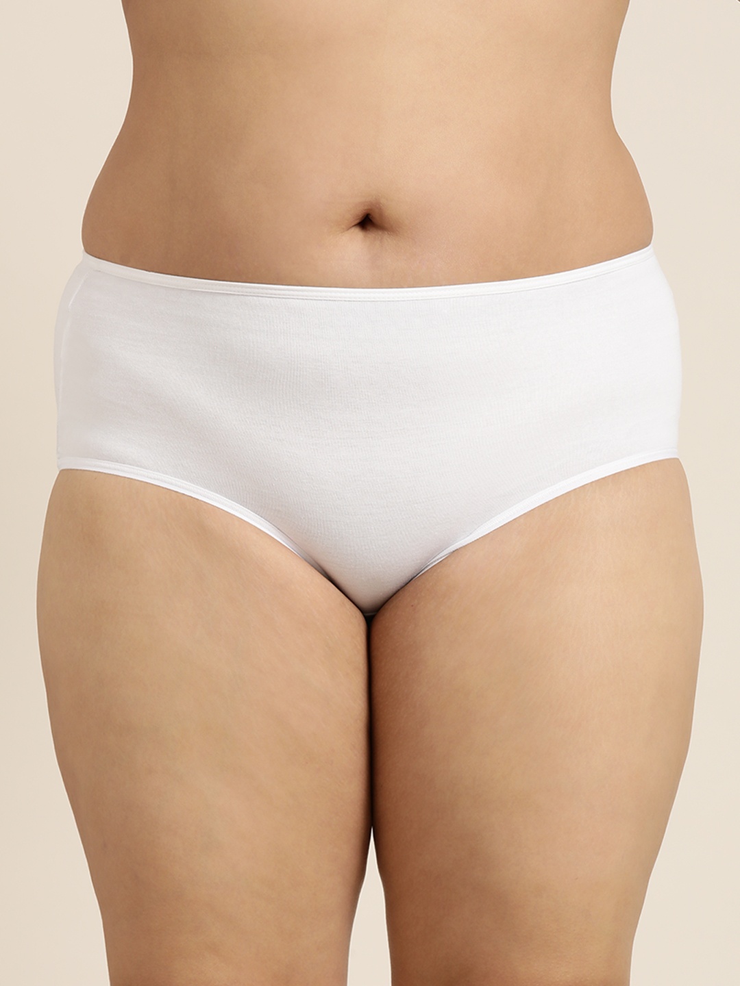 

Sztori Plus Size High-Rise Hipster Brief, White