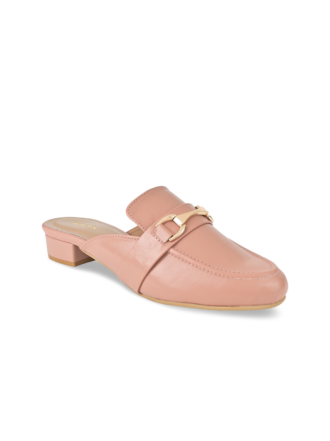 

Rocia Embellished Block Mules, Pink