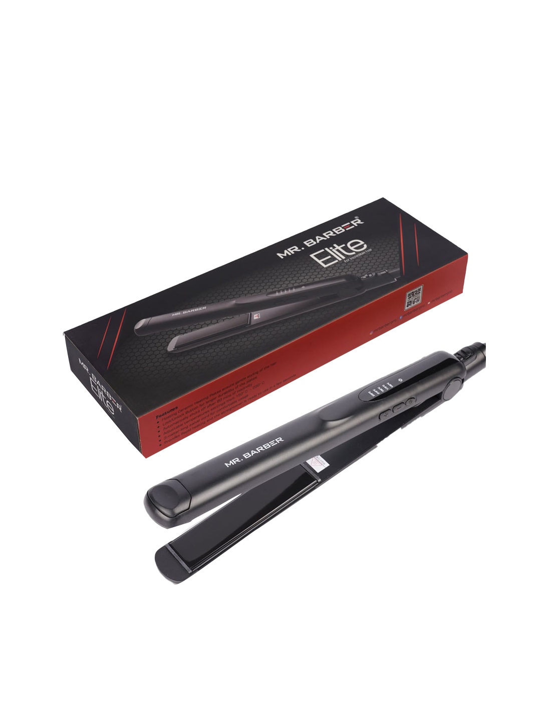 

Mr Barber Elite Hair Straightener With Supremely Advanced Technology - Black