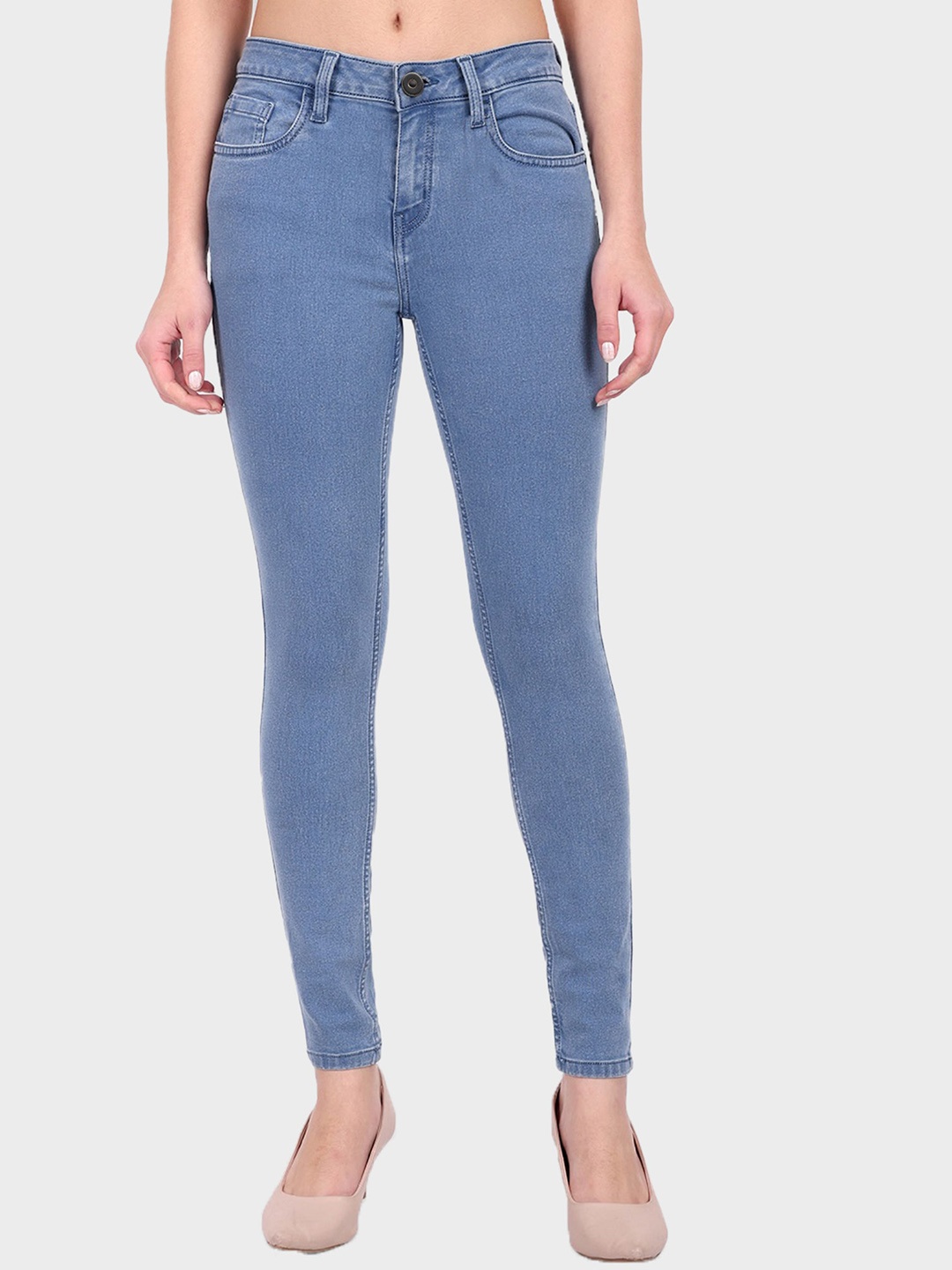 

Roadster Women Blue Skinny Fit Mid-Rise Denim Jeans