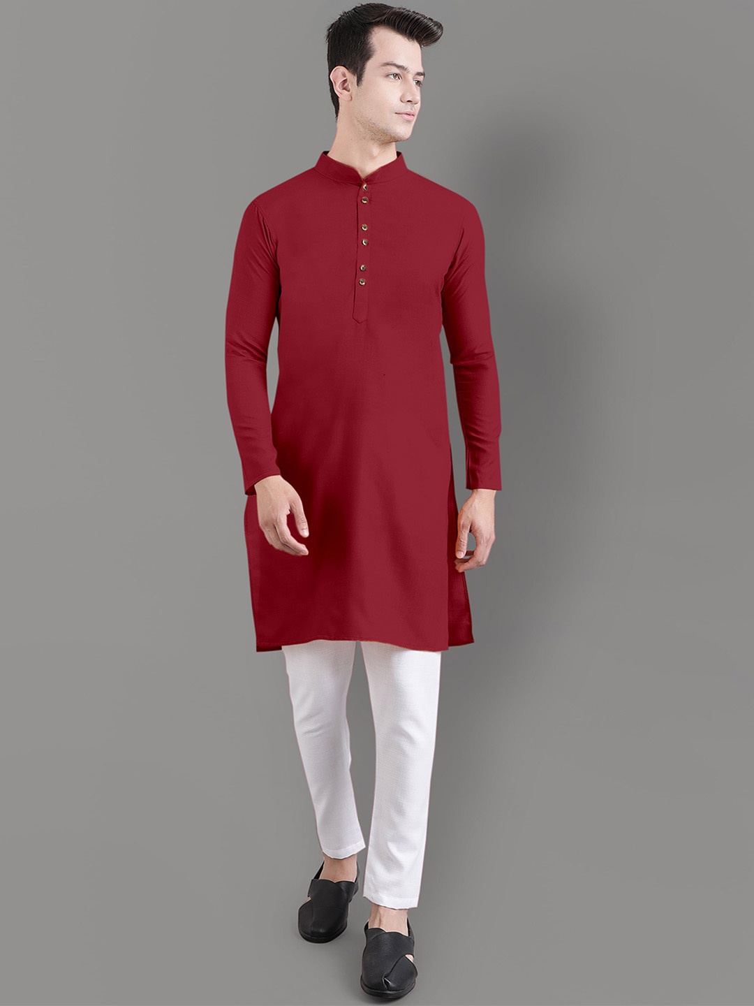 

Murta Trends Regular Kurta with Pyjamas, Maroon