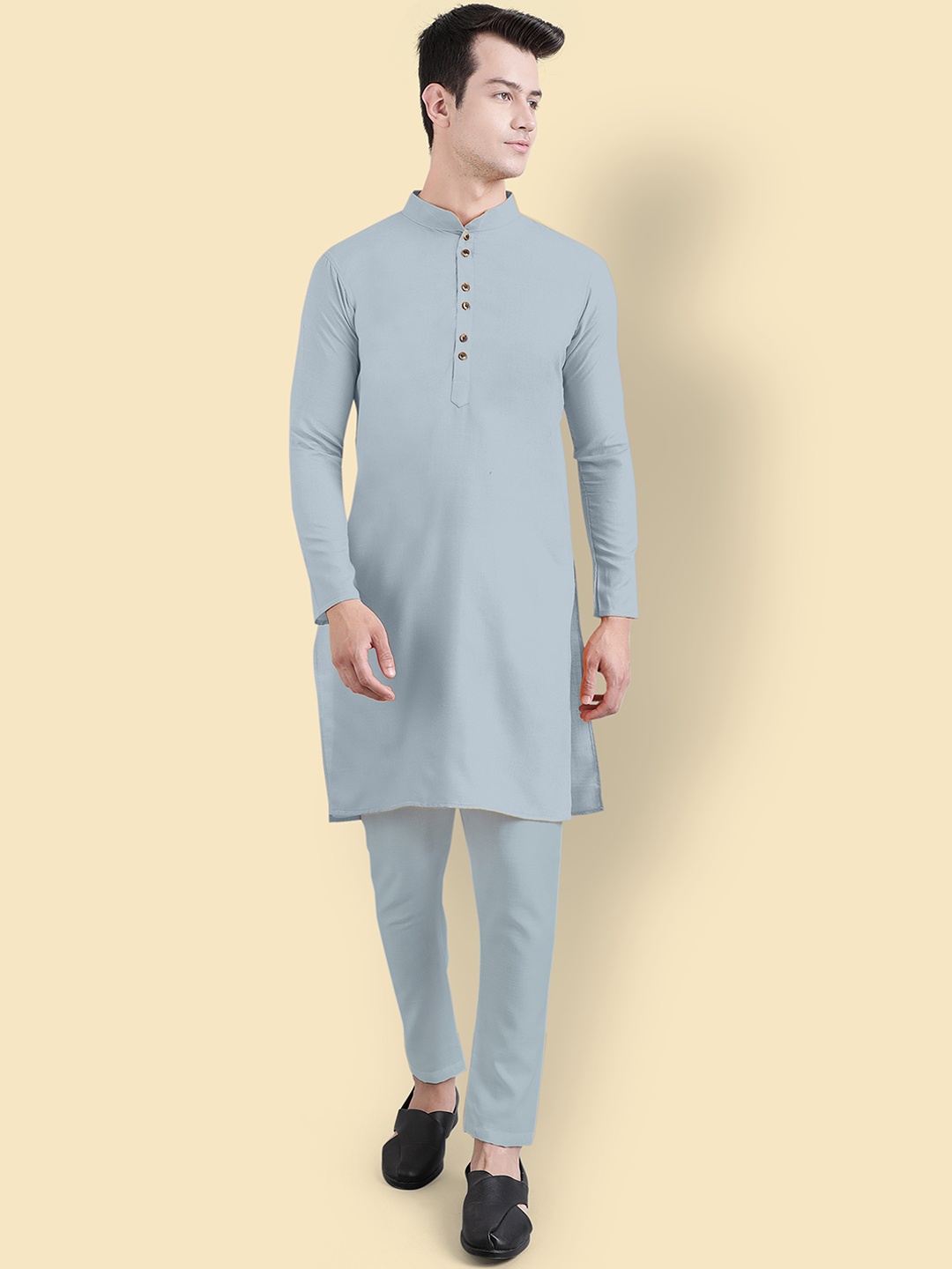 

Murta Trends Regular Kurta with Pyjamas, Grey