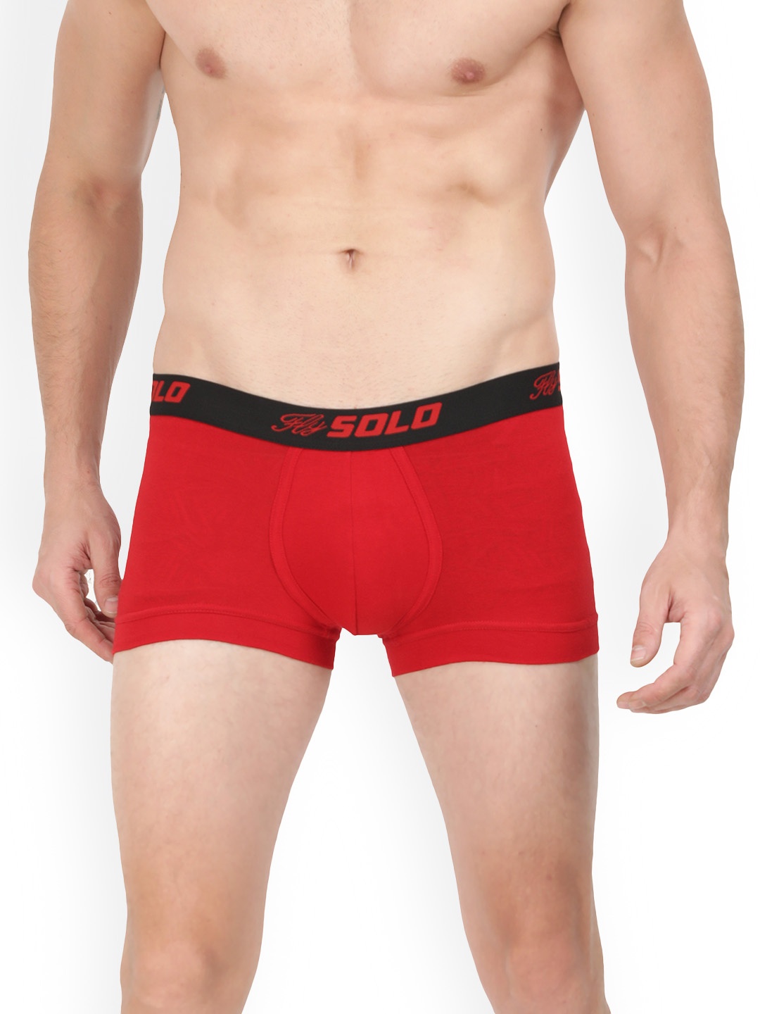 

SOLO Men Mid-Rise Short Trunk, Red