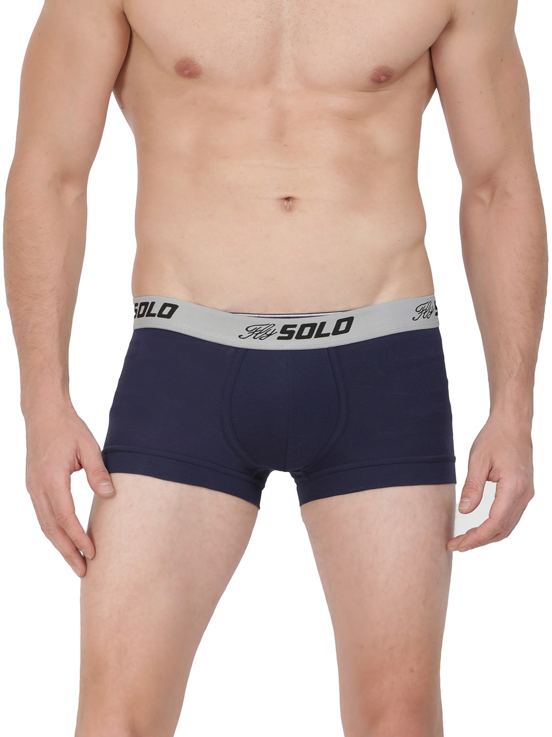 

SOLO Men Mid-Rise Short Trunk, Navy blue