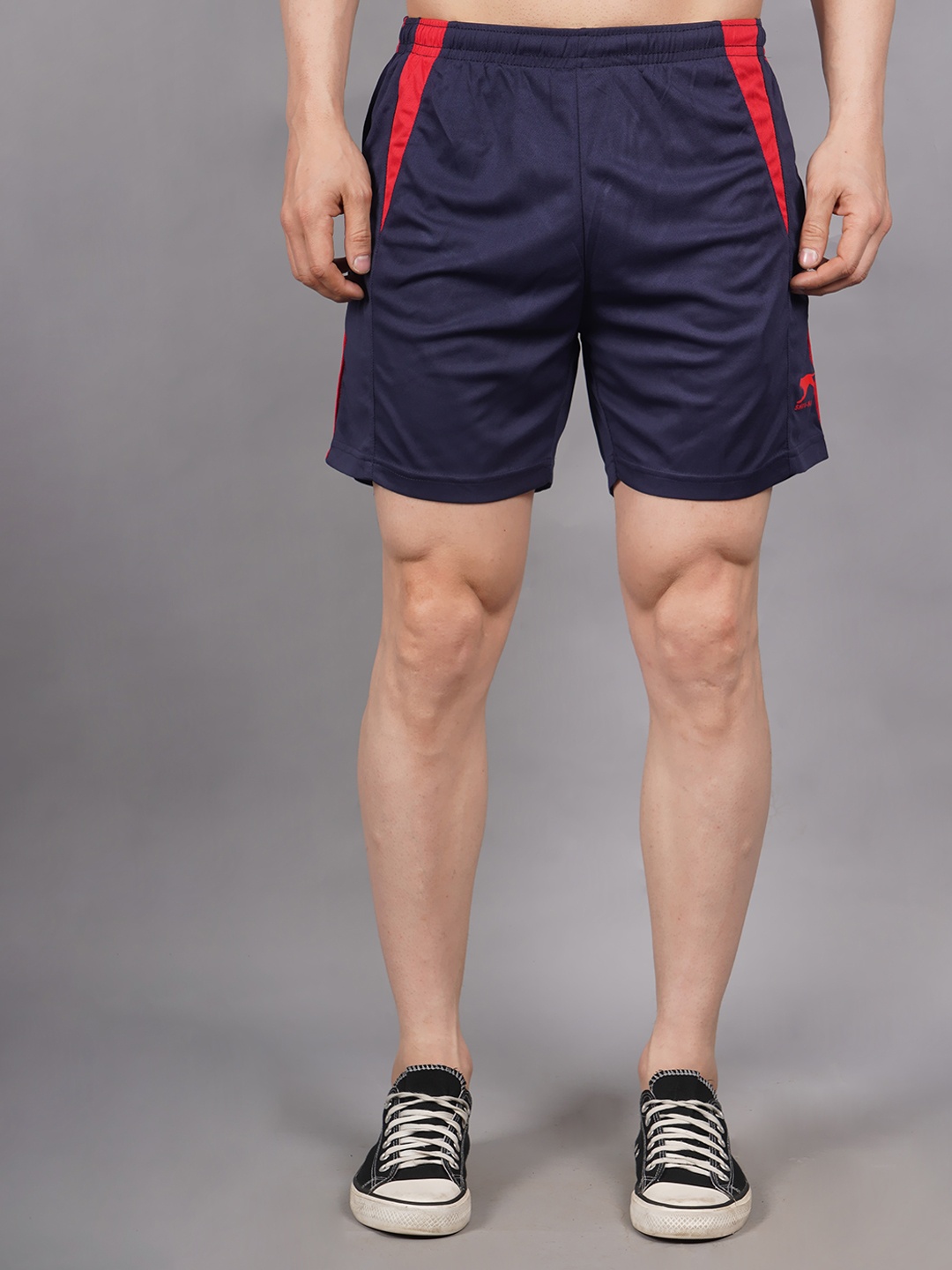 

Shiv Naresh Men Mid-Rise Running Sports Shorts, Blue