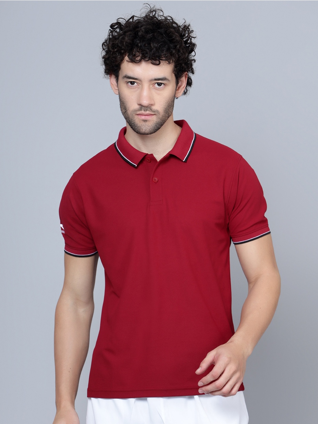 

Shiv Naresh Polo Collar Antimicrobial T-shirt, Maroon