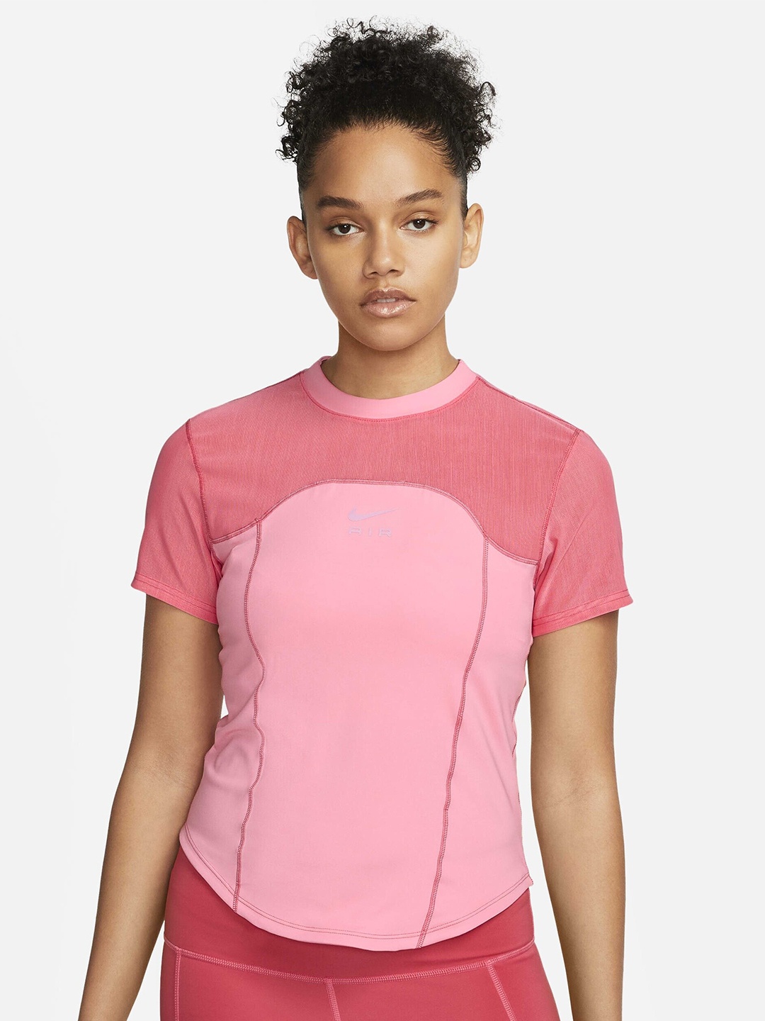 

Nike Air Dri-Fit Short-Sleeve Running Top, Pink