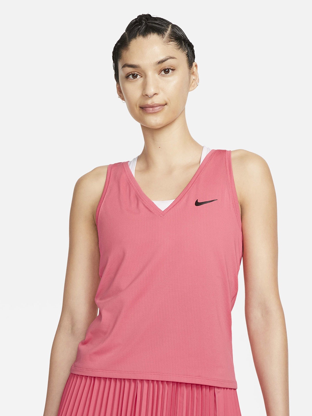 

Nike Court Victory V-Neck Tennis Tank Top, Pink