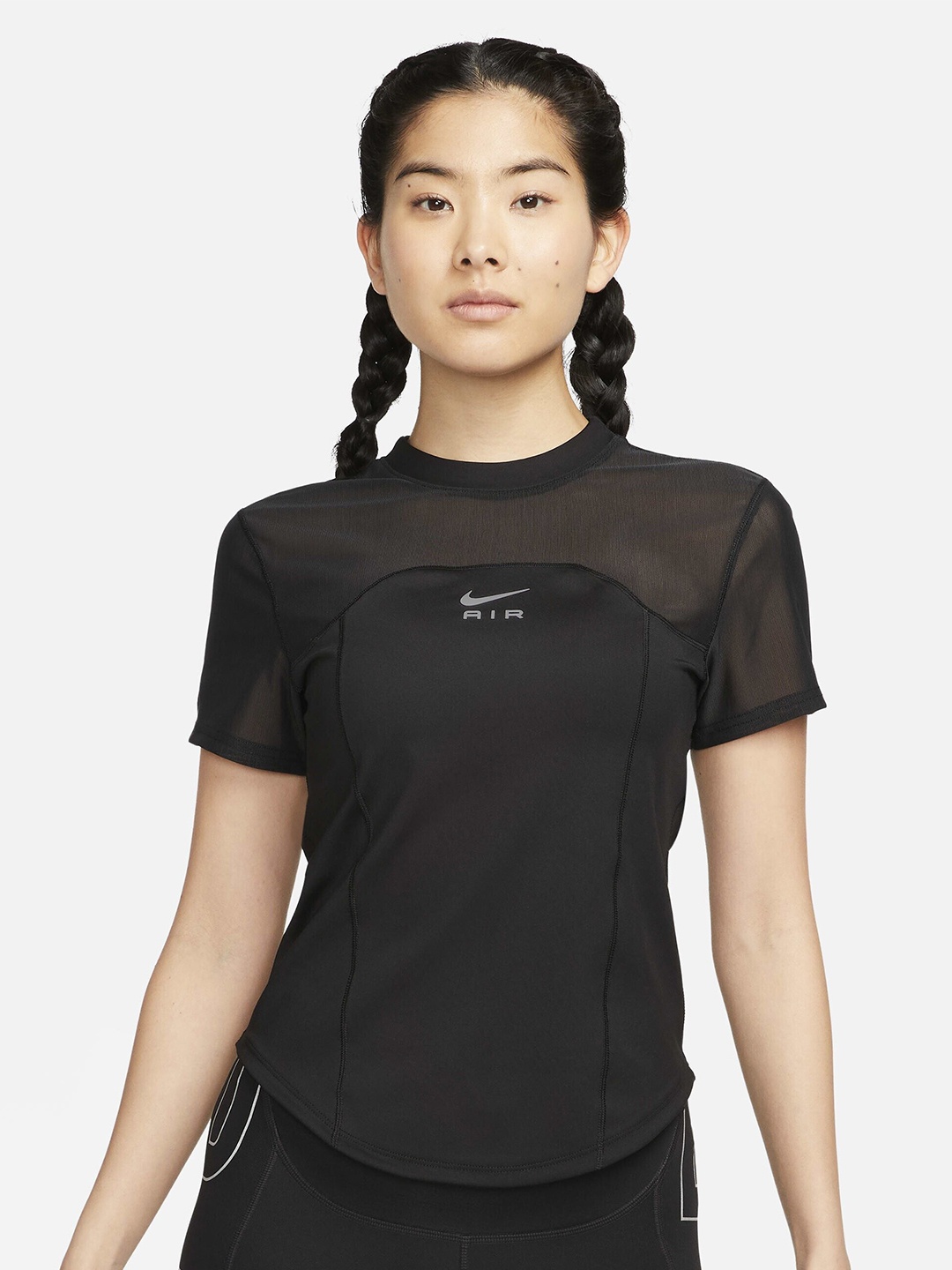 

Nike Air Dri-FIT Short-Sleeve Running Top, Black