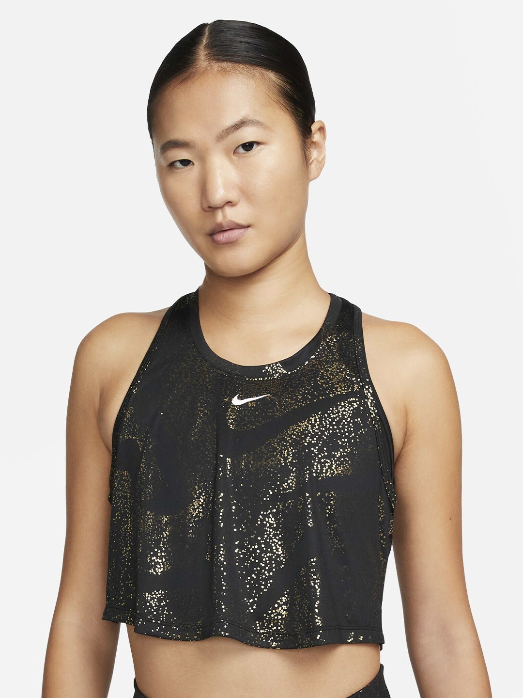 

Nike Dry-Fit One Printed Training Tank Top, Black