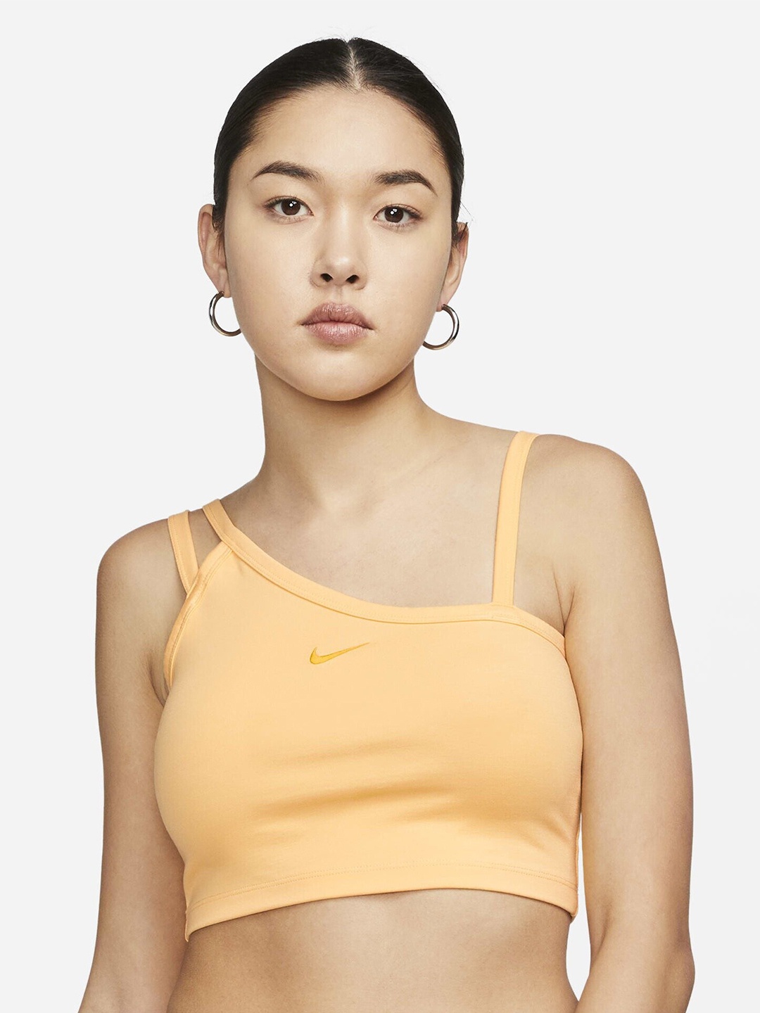 

Nike Sportswear Everyday Modern Asymmetrical Crop Tank Top, Orange