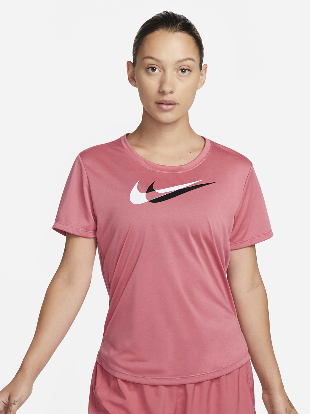 

Nike Dri-FIT Swoosh Run Short-Sleeve Running Top, Pink