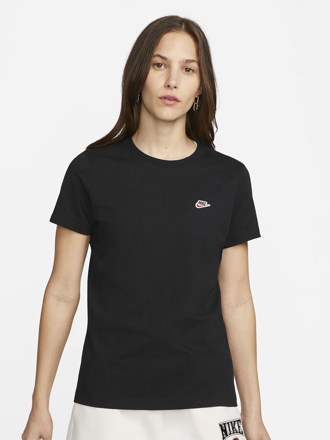 

Nike Sportswear Logo-Printed Cotton T-Shirt, Black