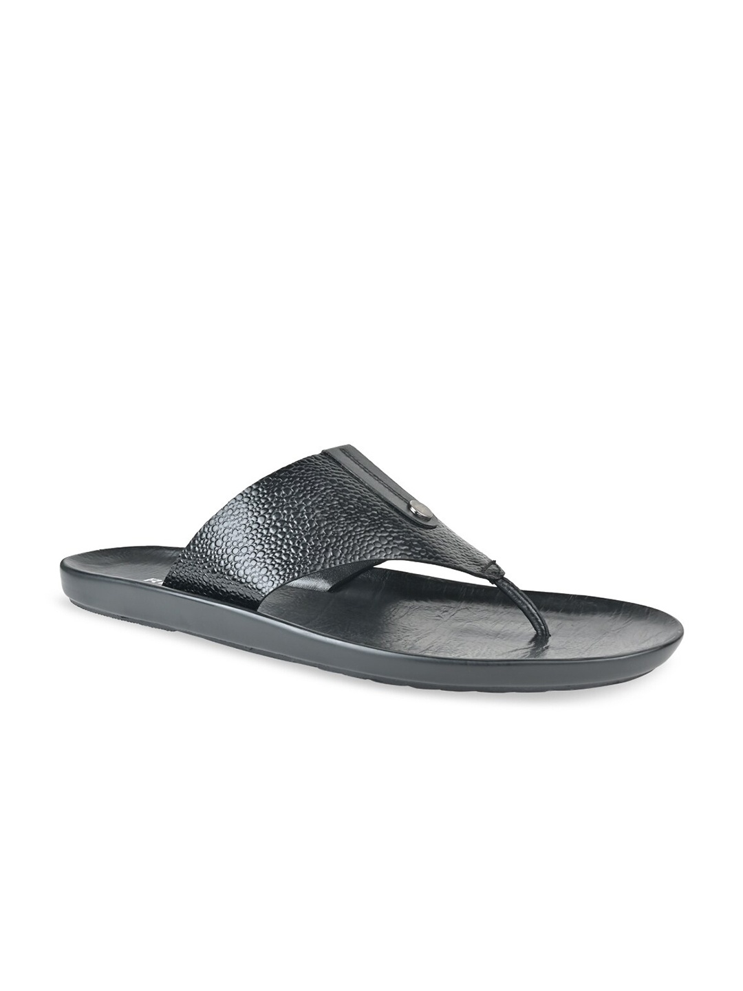 

Regal Men Textured Leather Comfort Sandals, Black