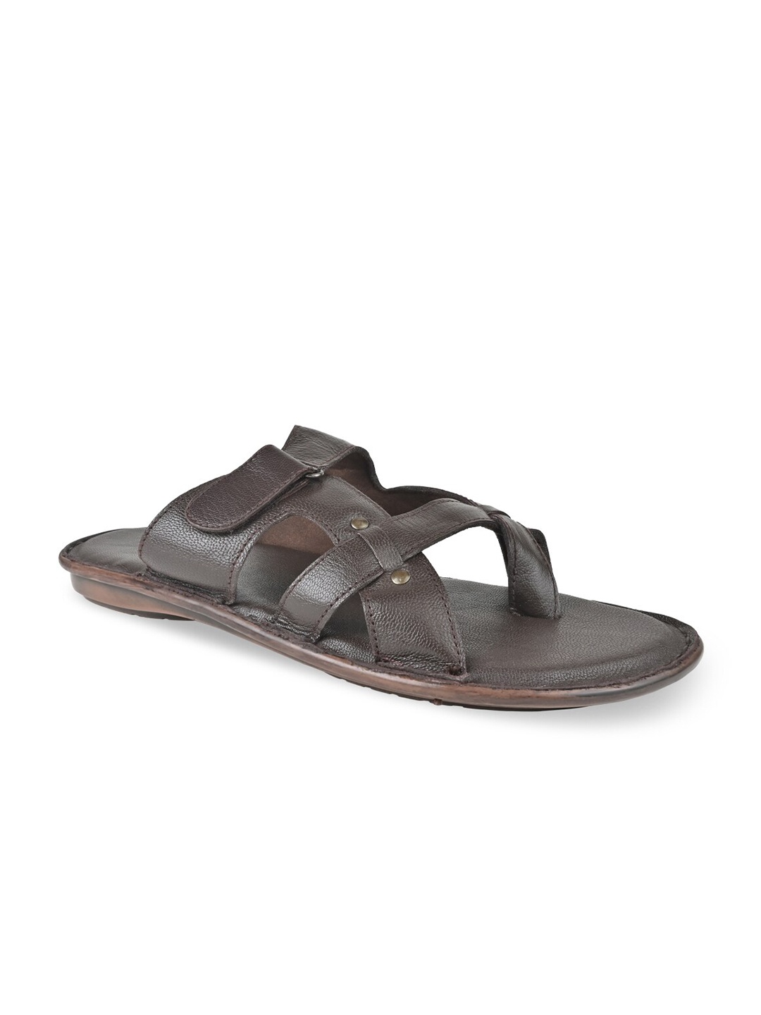 

Regal Men Textured Leather Comfort Sandals, Brown