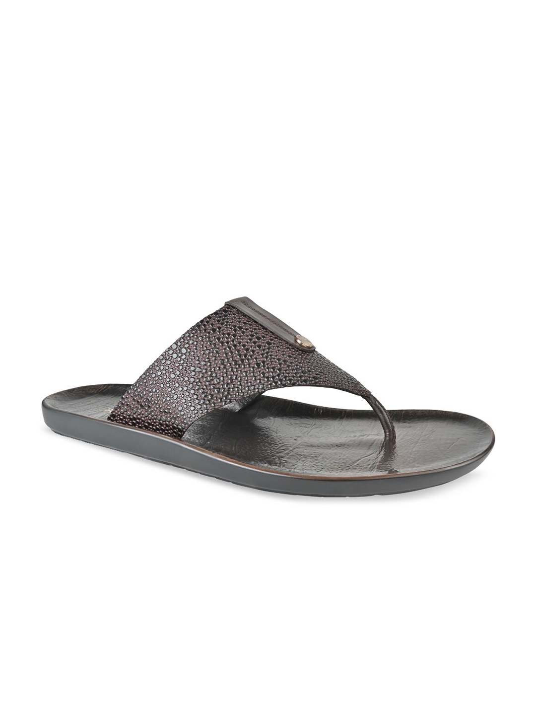 

Regal Men Textured Leather Comfort Sandals, Brown