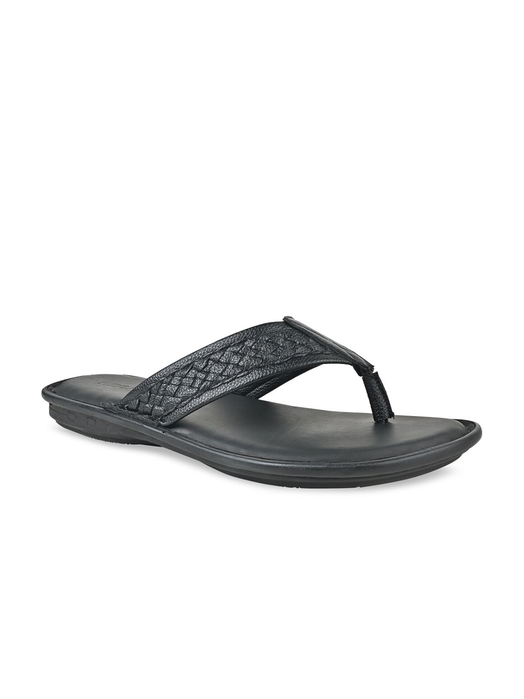 

Regal Men Textured Open Toe Comfort Sandals, Black