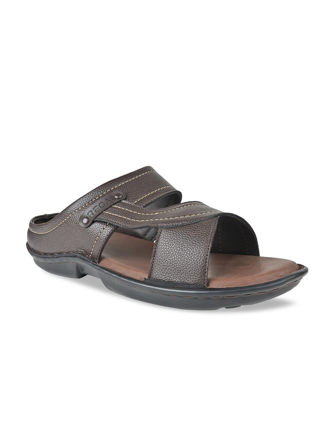 

Regal Men Textured Comfort Sandals, Brown