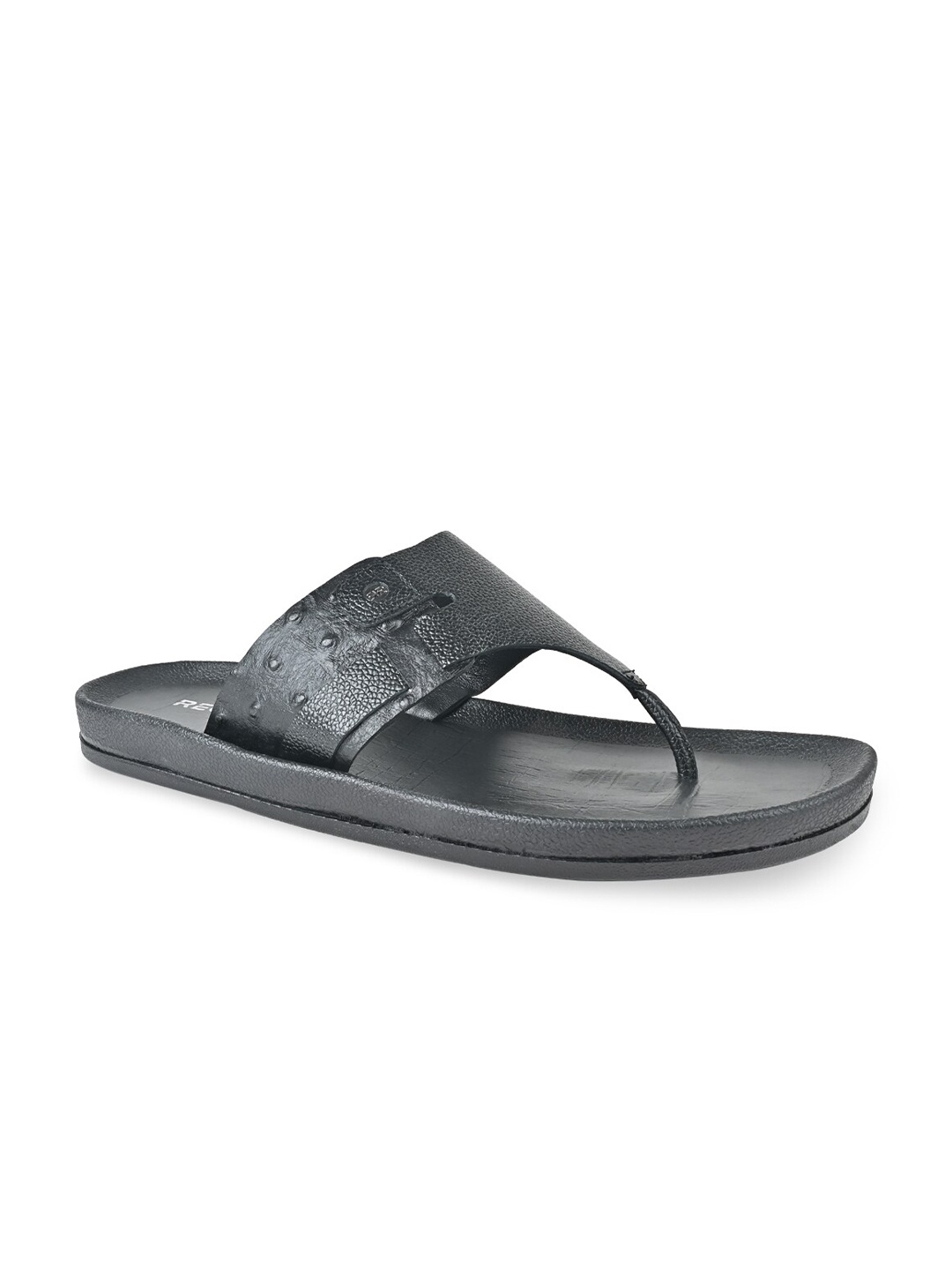 

Regal Men Textured Leather Comfort Sandals, Black